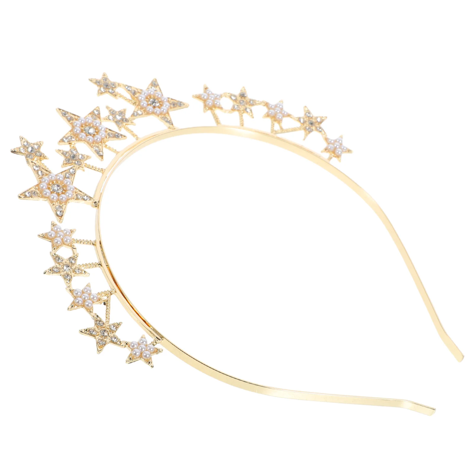 

Skincare Headband Rhinestone Bands Birthday Accessories for Women Pentagram Costume Bride Makeup