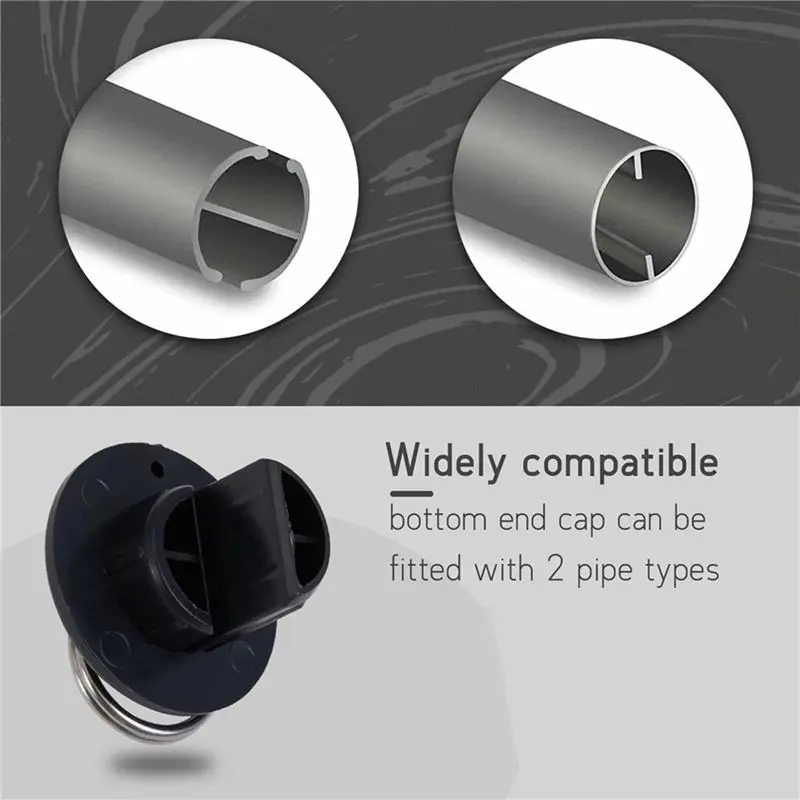 ABVT-Replacement Parts Roller Shade Hardware Bungee Kit And End Cap Shade Tie Downs For Outdoor Roller Shade Sunshade 8Pack