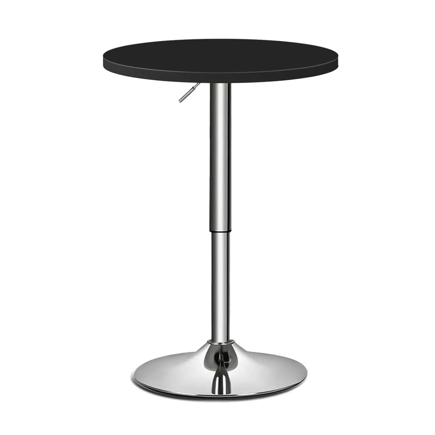 Bistro Pub Table Round Bar 27.5"- 36" Height-Adjustable Cocktail Table with 23.5 Inch Table Top for Dining Room Home Kitchen Pat