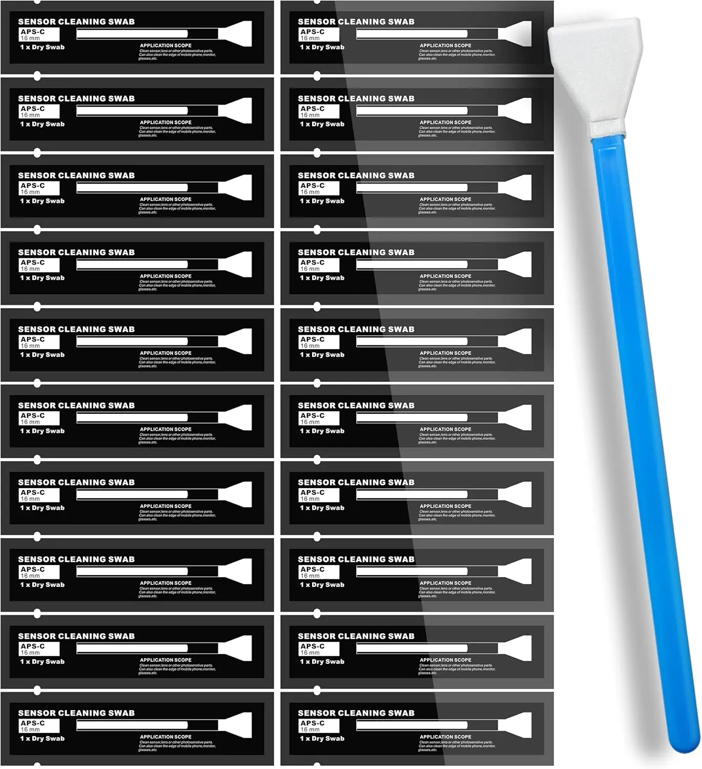 لمسحات تنظيف المستشعر لأجهزة استشعار APS-C لكاميرا DDR DSLR أو SLR (مسحات تنظيف مستشعر 16 مم) (HCS-16) #1