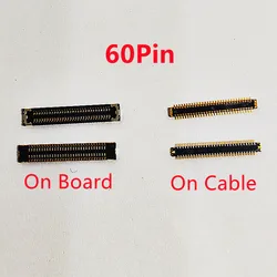 10 sztuk dla Huawei P20Pro/Mate20 Pro/MATE 20 RS/Mate 20Pro/P20 Pro wyświetlacz LCD złącze FPC na pokładzie wtyczka ekranu Flex 60Pin