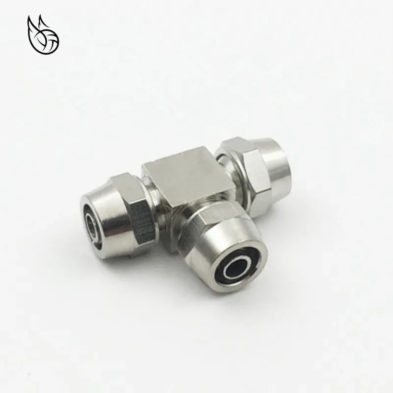 PE-4 6 8 10 12 14 16 mm OD Hose Tube Connect PU tube T type Pneumatic Connector Quick Fast Twist Air Hose Tube Fitting