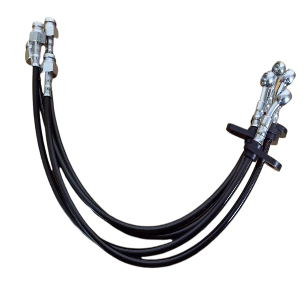 Braided Brake Lines Stainless Steel Front Rear Cables Kit For 1996-2000 1997 1998 1999 Honda Civic EK Rear Disc Red Blue Silver