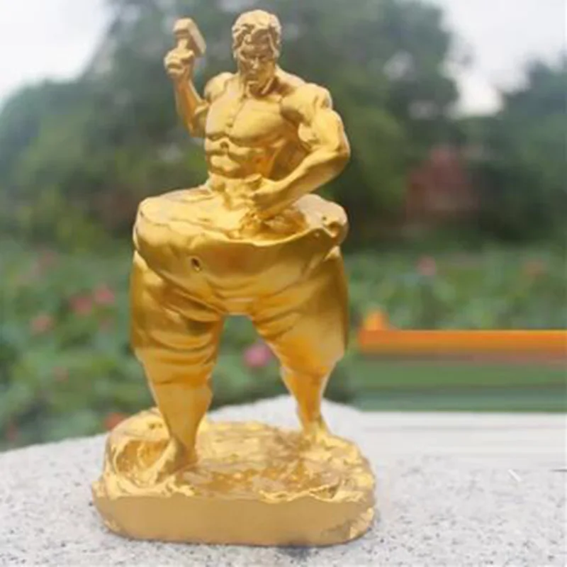 

Self Carve Sculpture Decoration Bodybuilding Figures Muscle Men Resin Statue Fitness Room Craftwork Decor X5322