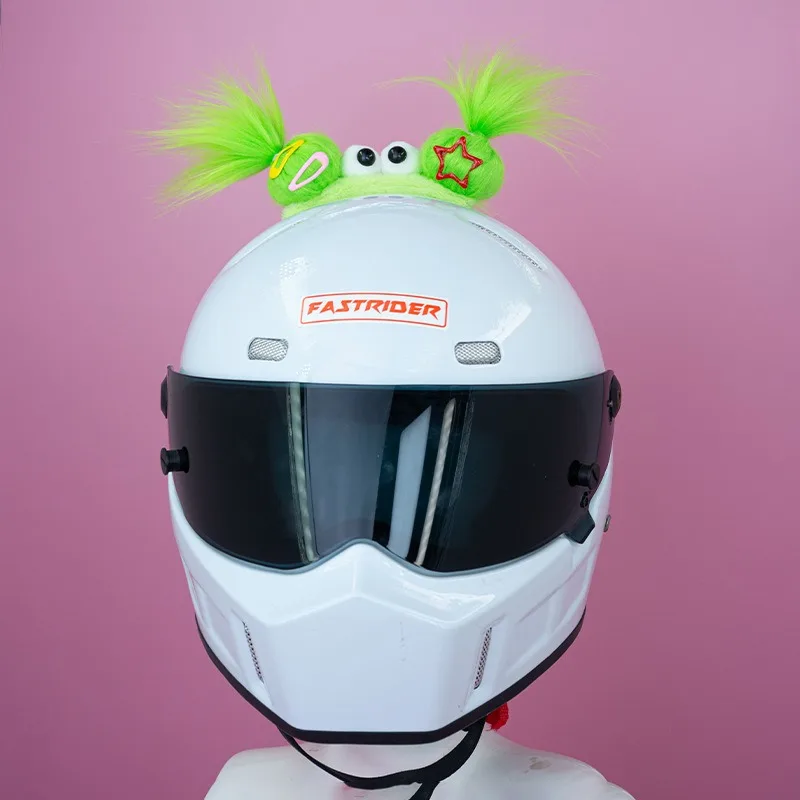 

Helmet Decoration Three Fuwa Hair Accessories Helmet Decoration Electric Car Helmet Ear Accessories