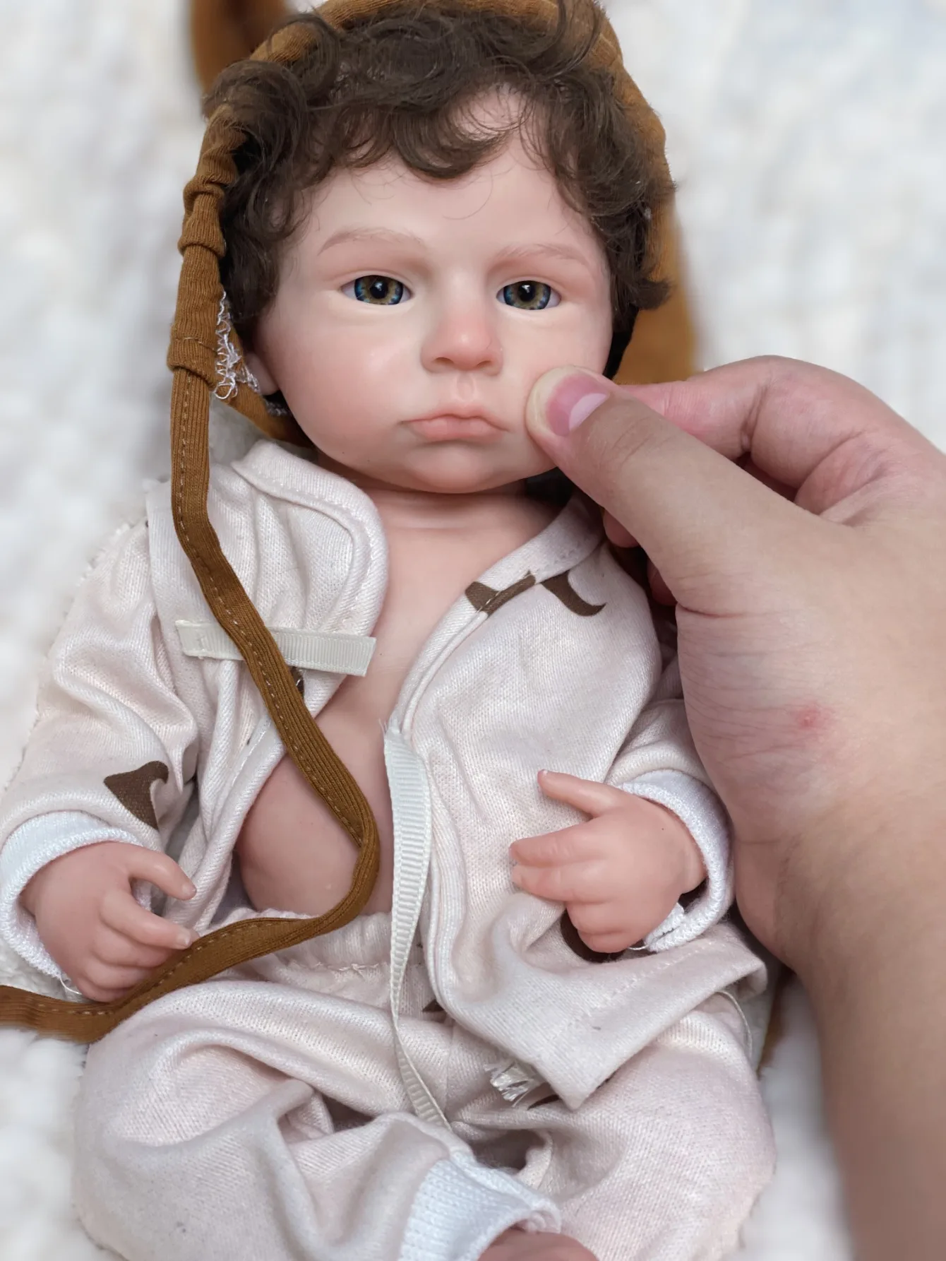 13 Inch Lifelike Silicone Reborn Boy Doll Handmade Bebe Newborn Baby Doll For Children Birthday Gifts