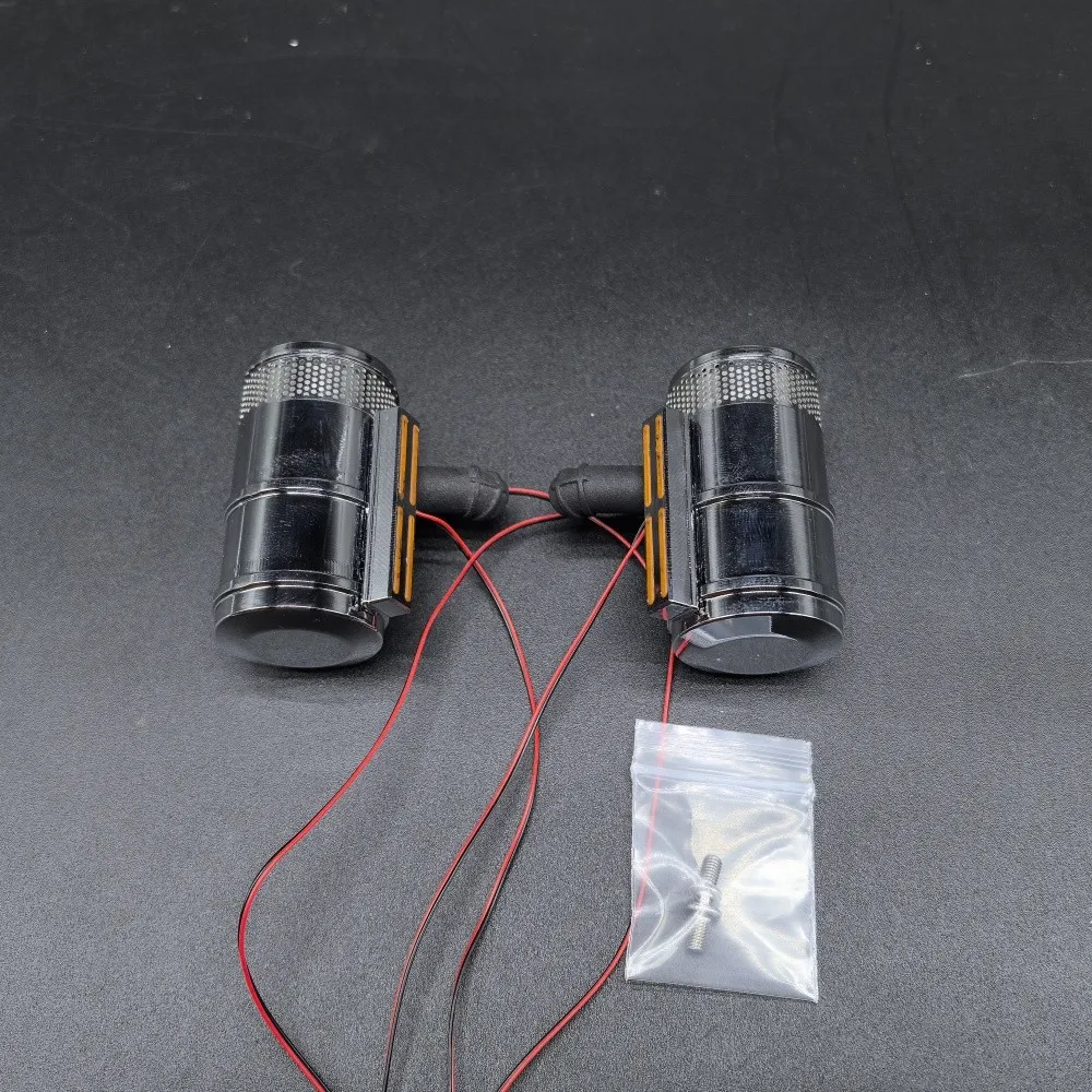 Metalen luchtfilter met licht voor RC Tamiya Truck 1/14 56301 56344 King Hauler