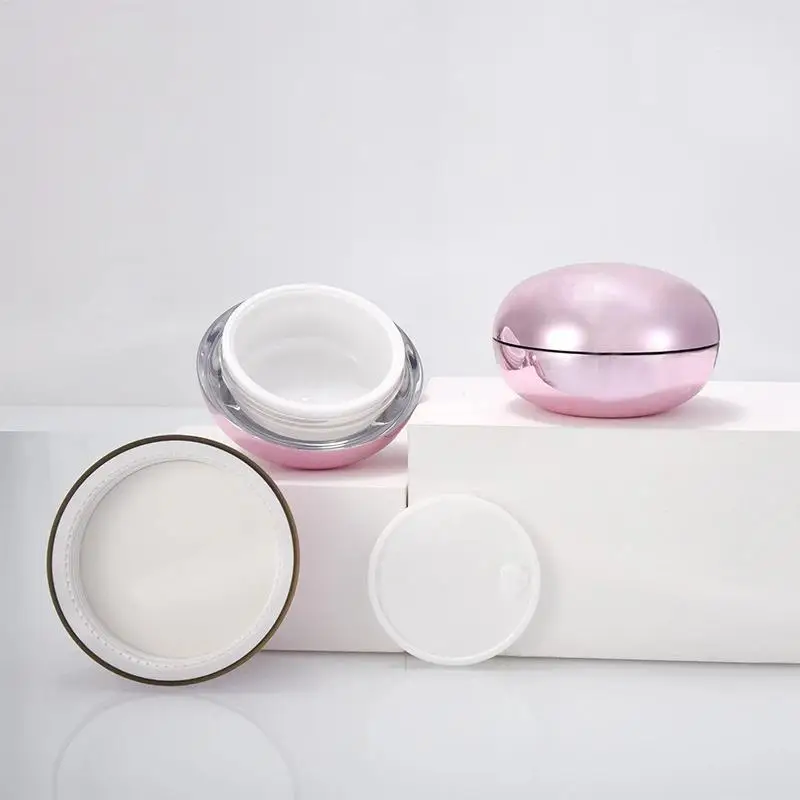 50g Runde Nachfüllbare Flasche Leere Tiegel Make-up-Dose Reise-Gesichtscreme-Lotion Kosmetikbehälter Damen-Perlencreme-Flasche – Detail 8