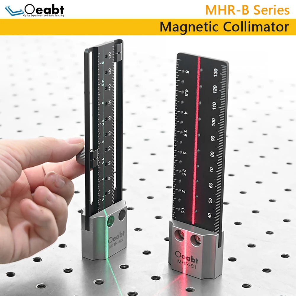 

MHR-B Series Magnetic Collimator Beam Height Gauge Magnetic Ruler Laboratory Tool Positioning Ruler Measuring Tool