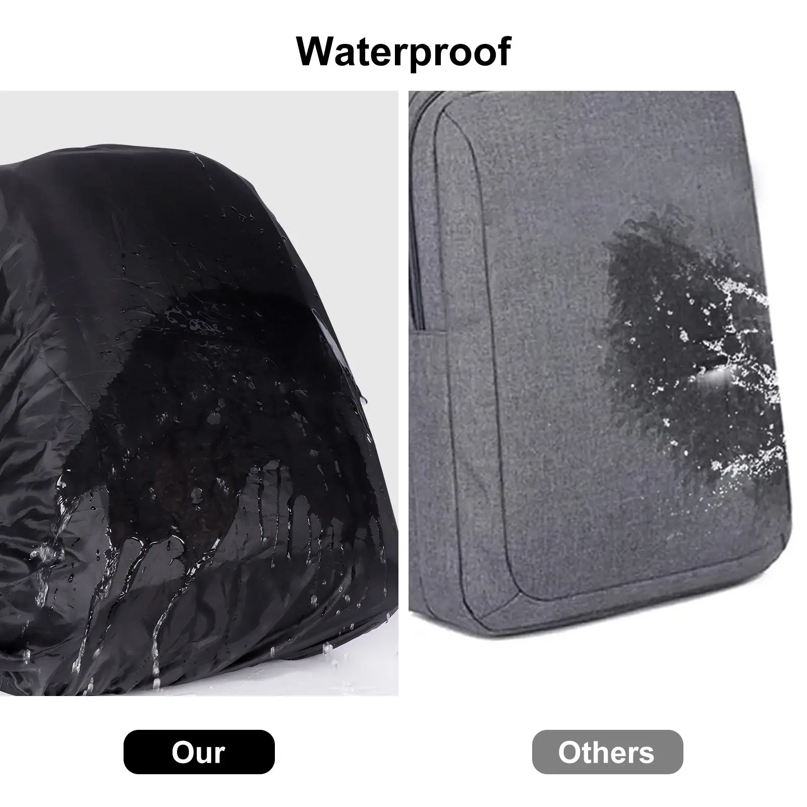 Mochila de câmera profissional com logotipo personalizado para DSLR/SLR/bolsa de fotografia à prova d'água sem espelho com suporte de tripé para exterior