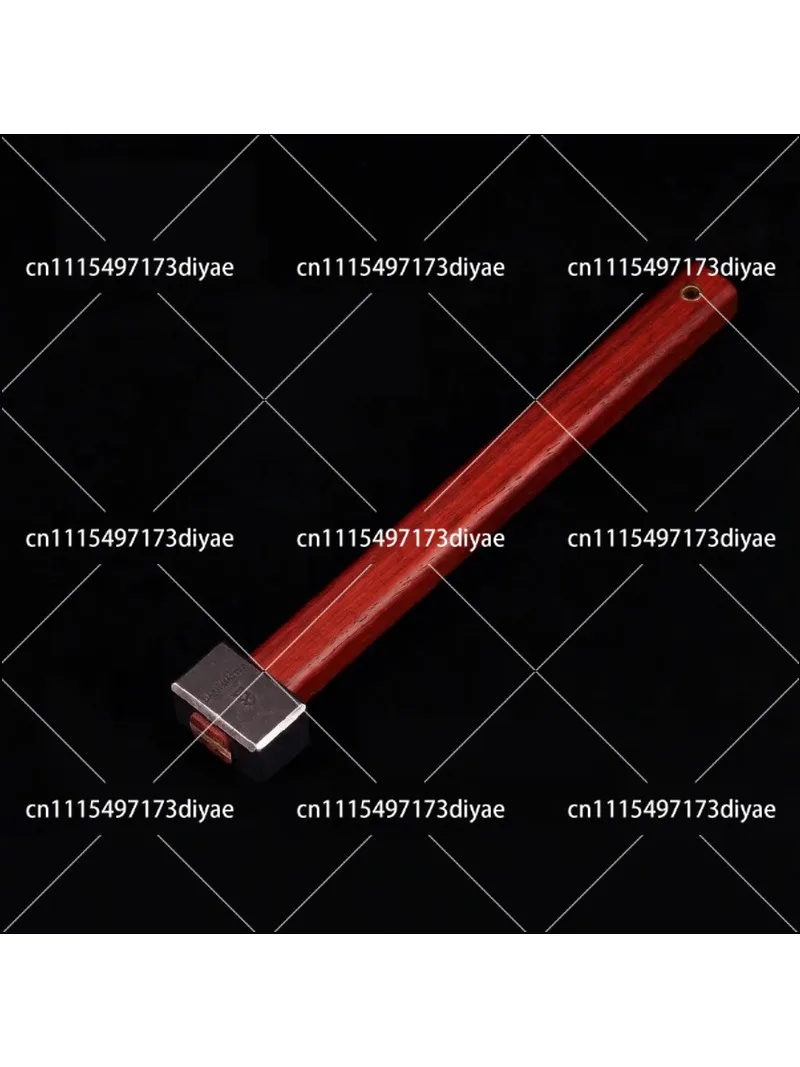 Mini Square Hammer 45x25mm 440C Steel Head Rosewood Long Handle Classic Hand Tool 270g