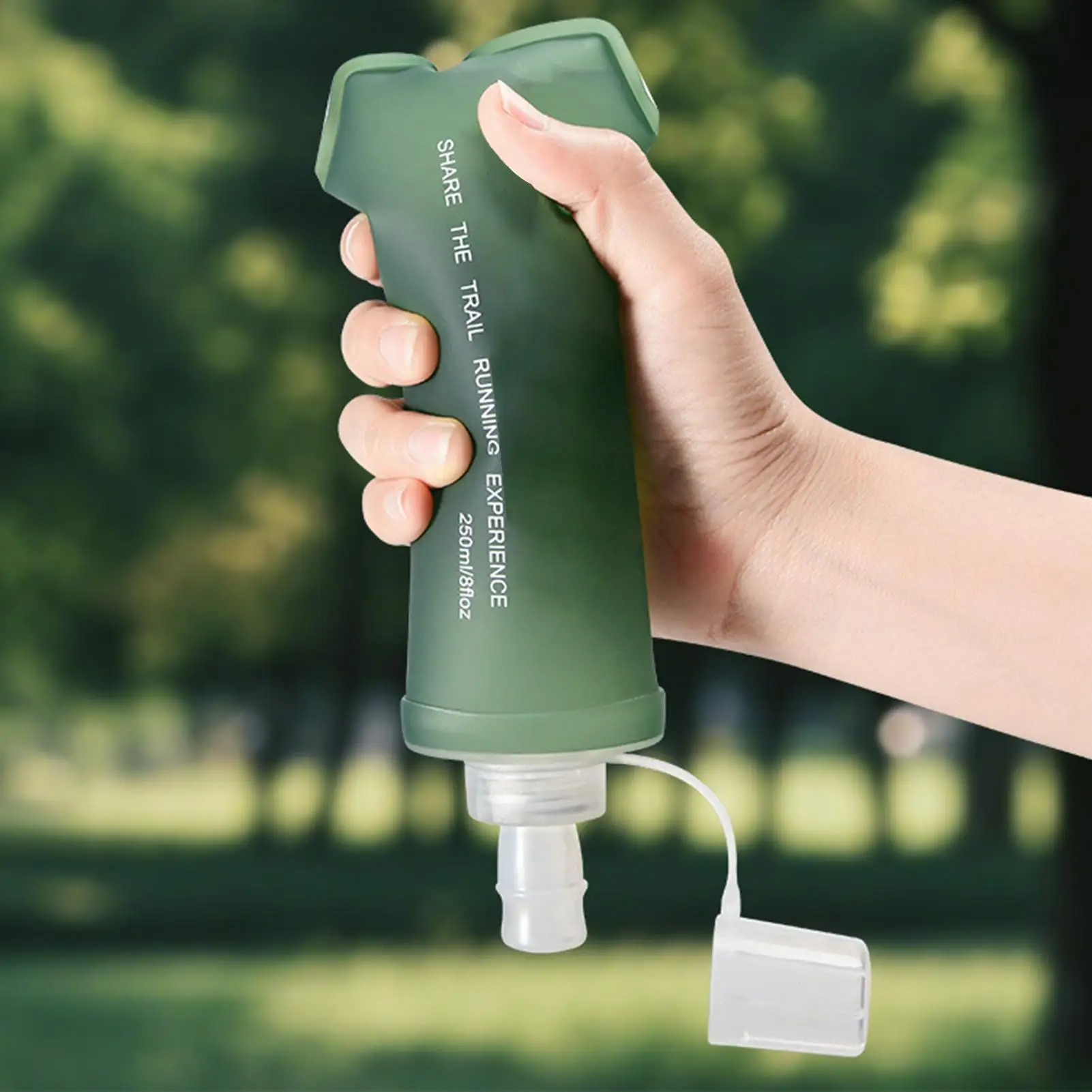 

Soft Water Bottle BPA Free Folding Soft Flasks Camping Silicone Soft Flask Water Bag BPA Free Sports Running Water Bottle