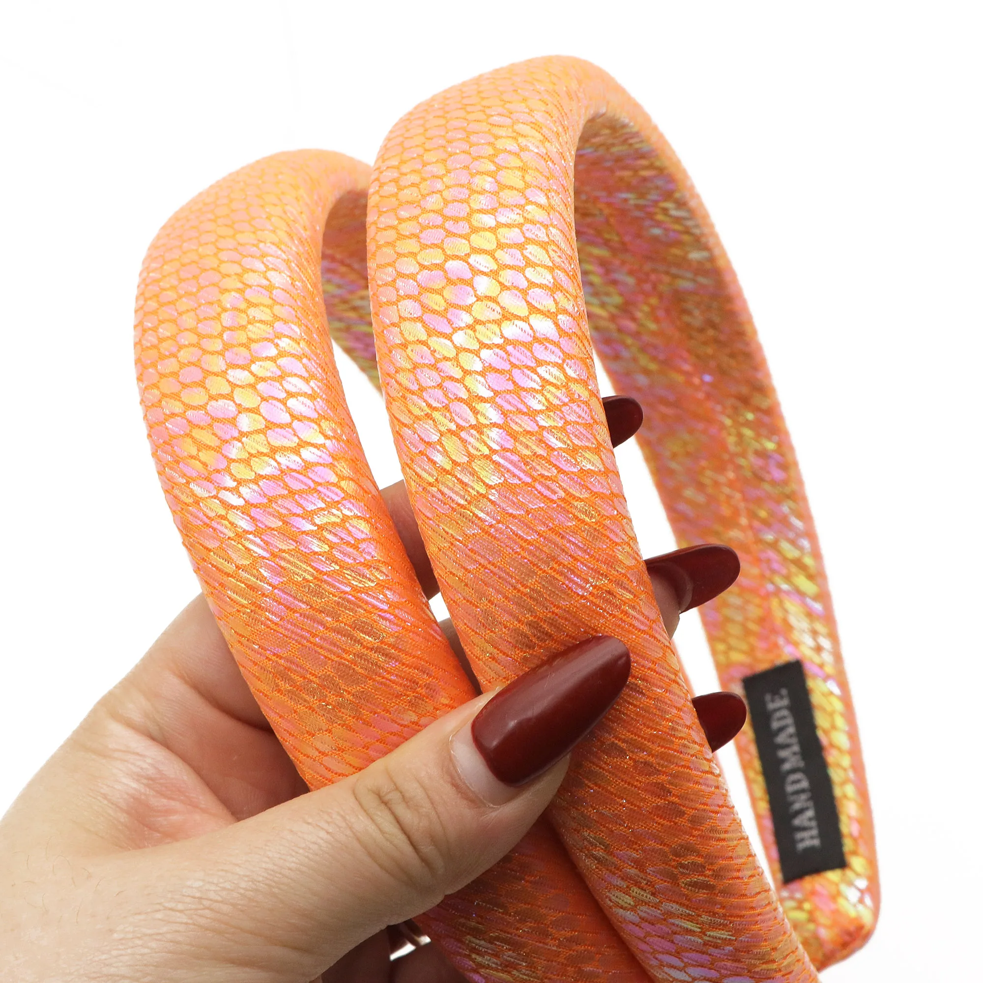 

1Pc Magic Color Snake Pattern Print Hair Accessory Headband Plaid Decoration Casual Hair Accessory For Normal Hair Style