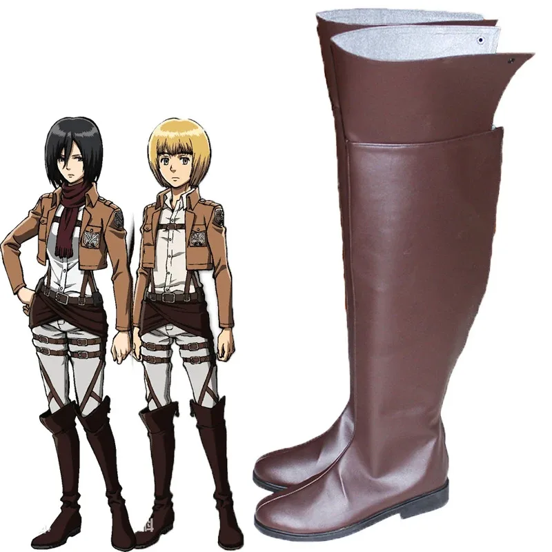 candy-2025anime-attaque-sur-titan-mikasa-ackerman-armin-arlert-chaussures-longues-wgis-halloween-bottes-cosplay-accessoires-perruques-fo