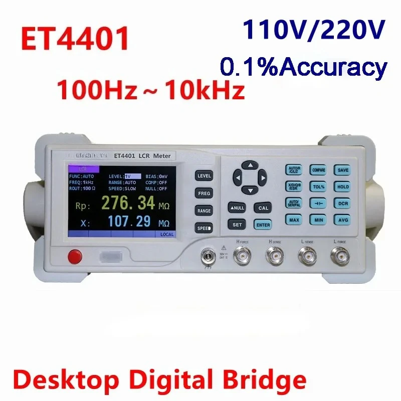 Digital LCR Meter Desktop ET 4401 LED Bridge Tester Capacitance Resnce Impedance Inductance Measure Instrument