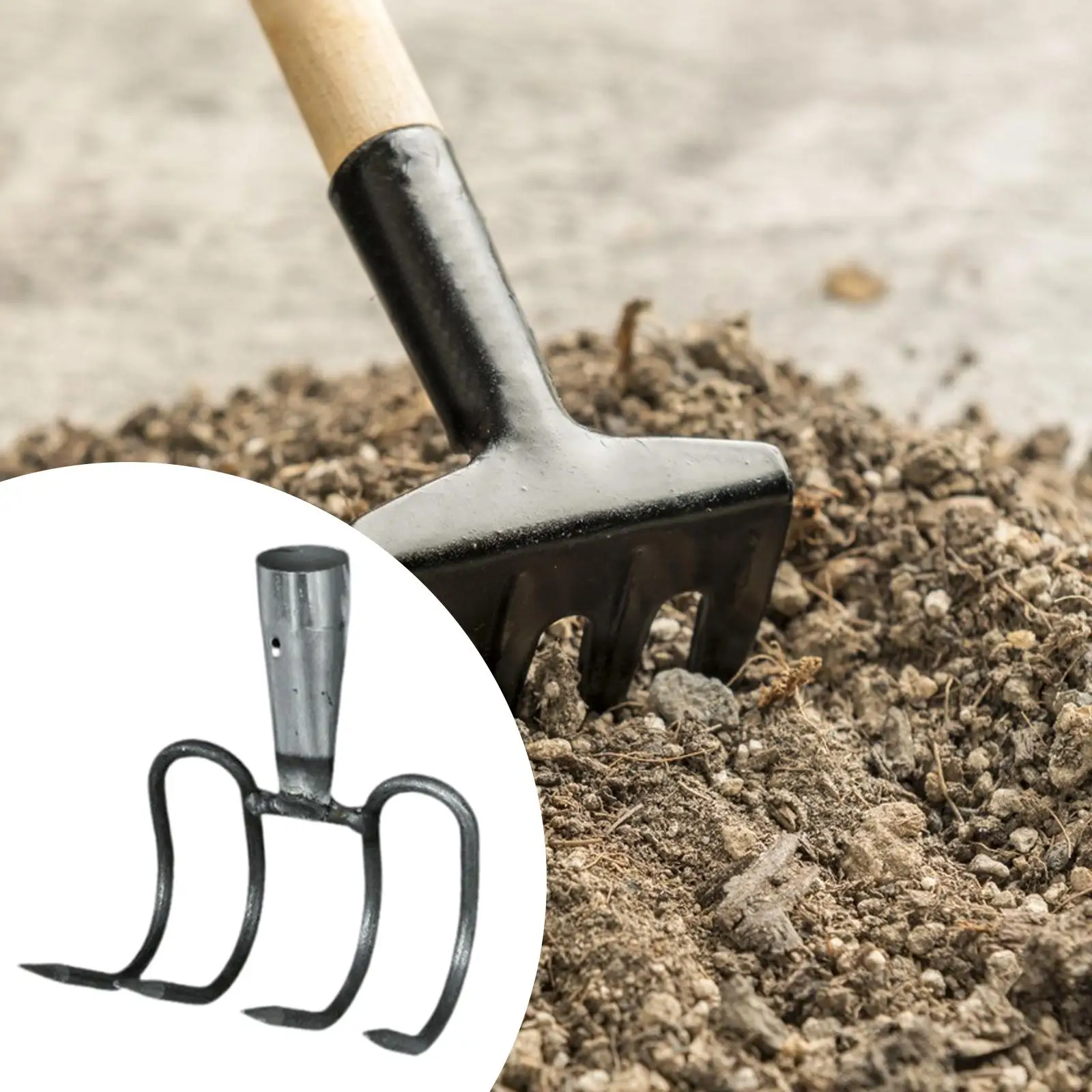 

Garden Rake Head Yard Maintenance Multipurpose Leaf Rake Replacement for Backyard DIY Projects Cultivation Landscaping Gardening