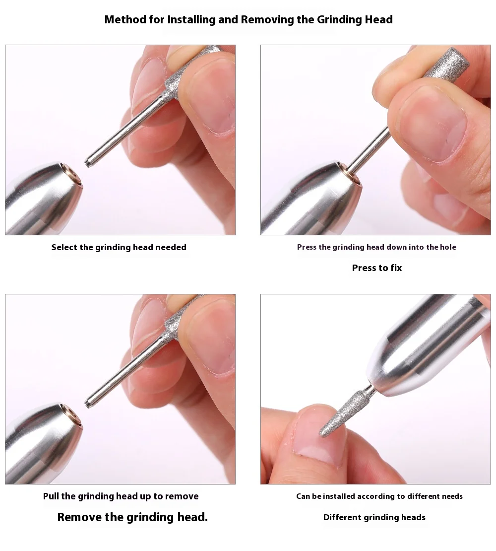 Perceuse à ongles électrique, Machine de manucure pour Nail Art, Kit de perceuse à lime à ongles pour l'élimination du Gel de vernis, pédicure, utilisation en Salon à domicile