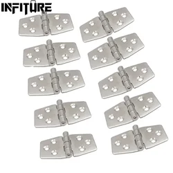 10Pcs Boat Hinge 316 Stainless Steel Strap Door/Window/Cabinet/Deck Flush Mount For Marine Yacht RV Camper Marine Accessories