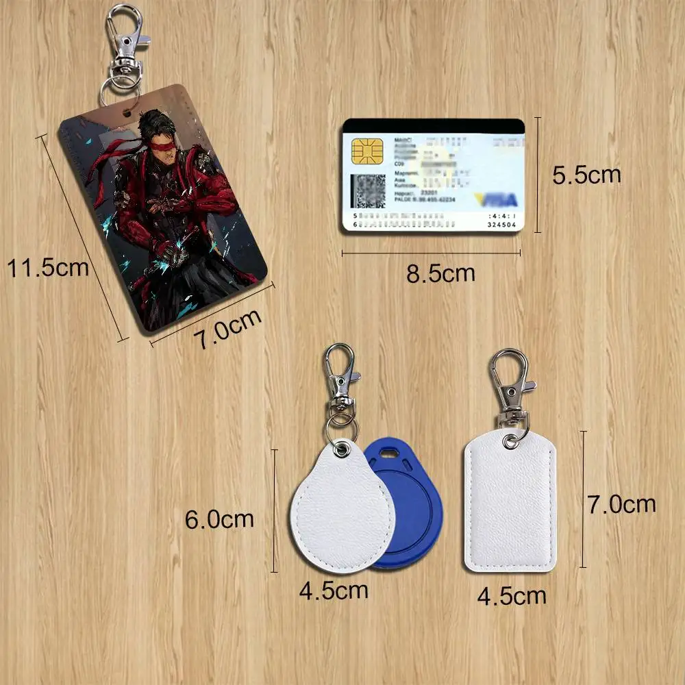 game Beep Kenshi Cartoon Singer Anime Card Keychain Fashion Pendant Bag ID Door Card Holder Bus Card Cute Adult
