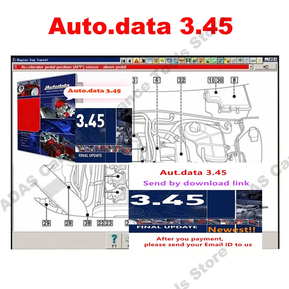 

Новейшее программное обеспечение Autodata 3.45 для OBD2 сканера, информация по ремонту автомобилей, программное обеспечение для авторемонта, Autodata для автомобилей США и Европы