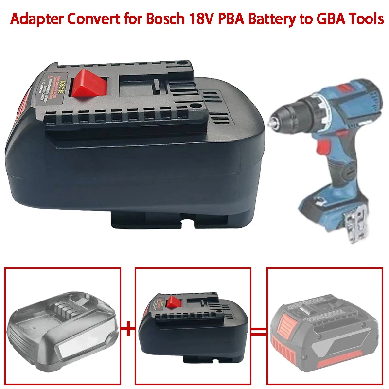 Converter for Bosch 18V PBA Battery BOSC18BS Battery Adapter Convert To for Bosch 18V Battery Work for Bosch 18V GBA Power Tools