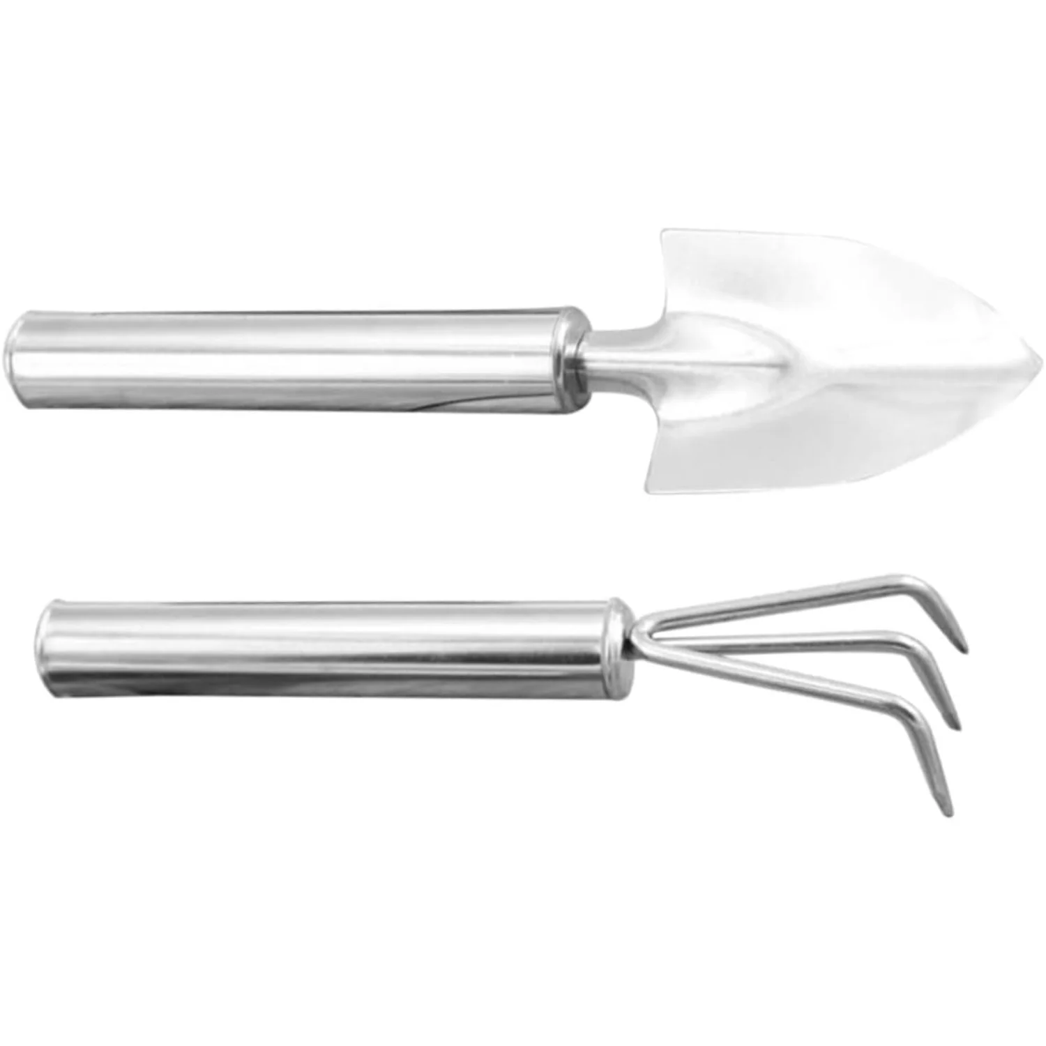 2pcs Set Stainless Steel Set  Garden Tool Weeding Hoe Garden Scratch Tool Garden Tools Mini Shovel and Rake Gardening Tool Set P