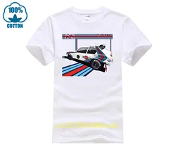 Lancia Delta S4 Hf Martini Racing Avatarlo Winner Old Wrc T-shirt Kaus Katun Nyaman