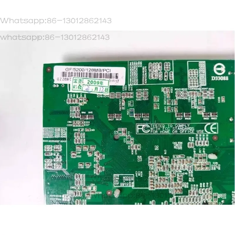 Vintage GeForce FX 5200 PCI Graphics Card, 128MB Video Memory with DVI & VGA Dual Output Ports