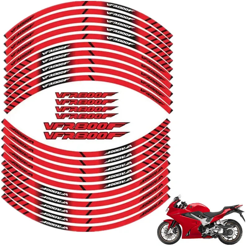 FOR HONDA VFR800F Motorcycle Parts Contour Wheel Decoration Decal Sticker - C