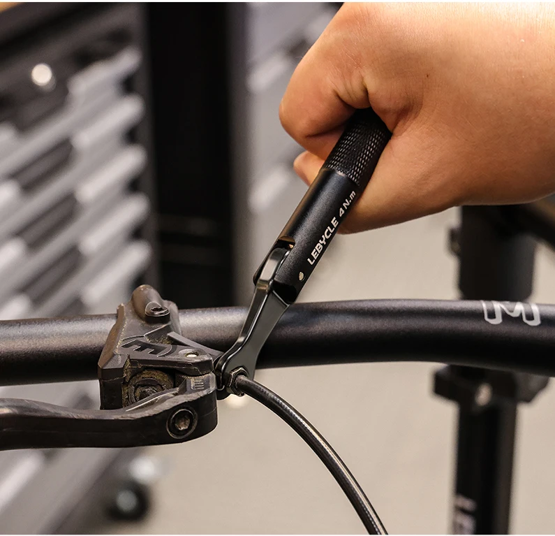 LEBYCLE Fahrrad-Hydraulikbremsen-Drehmomentschlüssel 4/5/8Nm, voreingestellter Drehmomentschlüssel für Shimano, SRAM, Magura Fahrradbremsen-Schlauchwerkzeuge – Detail 11