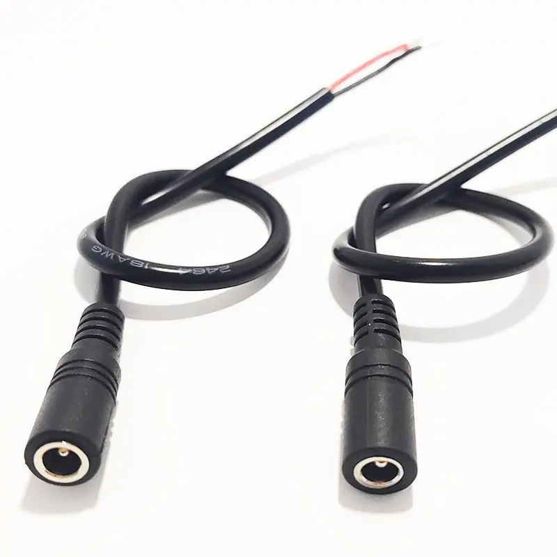 1/2/5Pcs 18AWG 5521 5525 DC Male or Female Power Plug Cable Jack Adapter Connector 12V 10A Power Supply Cords DIY For CCTV LED