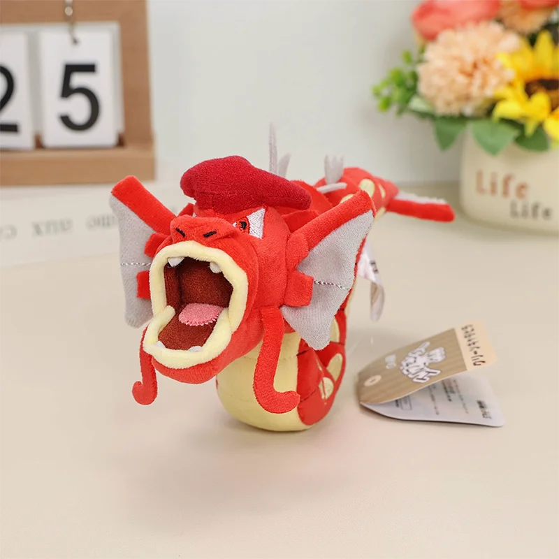ポケモンの伝説的な光沢のあるgyaradosドラゴンのぬいぐるみ、スカーレットバイオレット人形、剣と盾のぬいぐるみテディ、ニンテンドーゲーム、85インチ