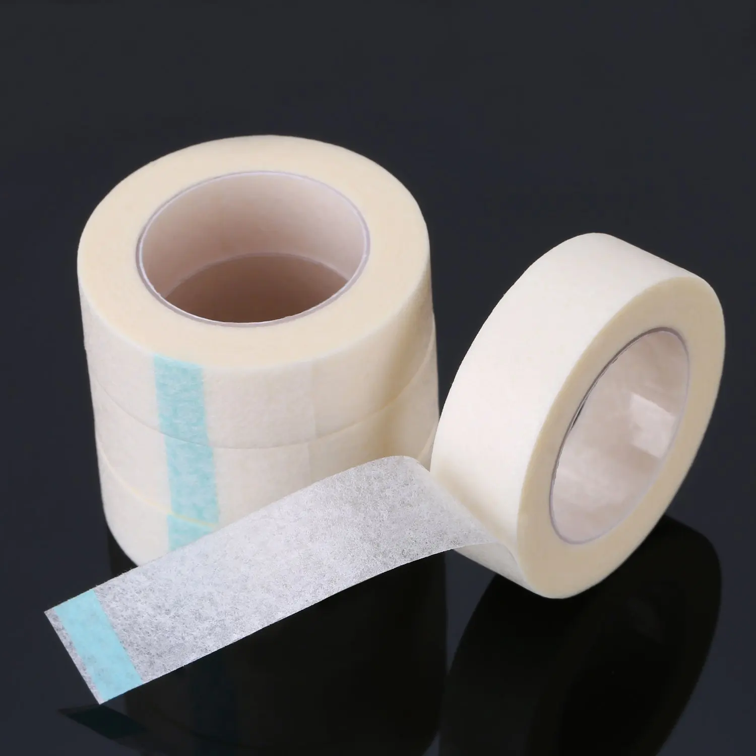 

50pcs Factory Direct Eyelash Extension Transparent Micropore Tapes Clean Non Woven Fabric Tape Cheap Under Eyelash Tape