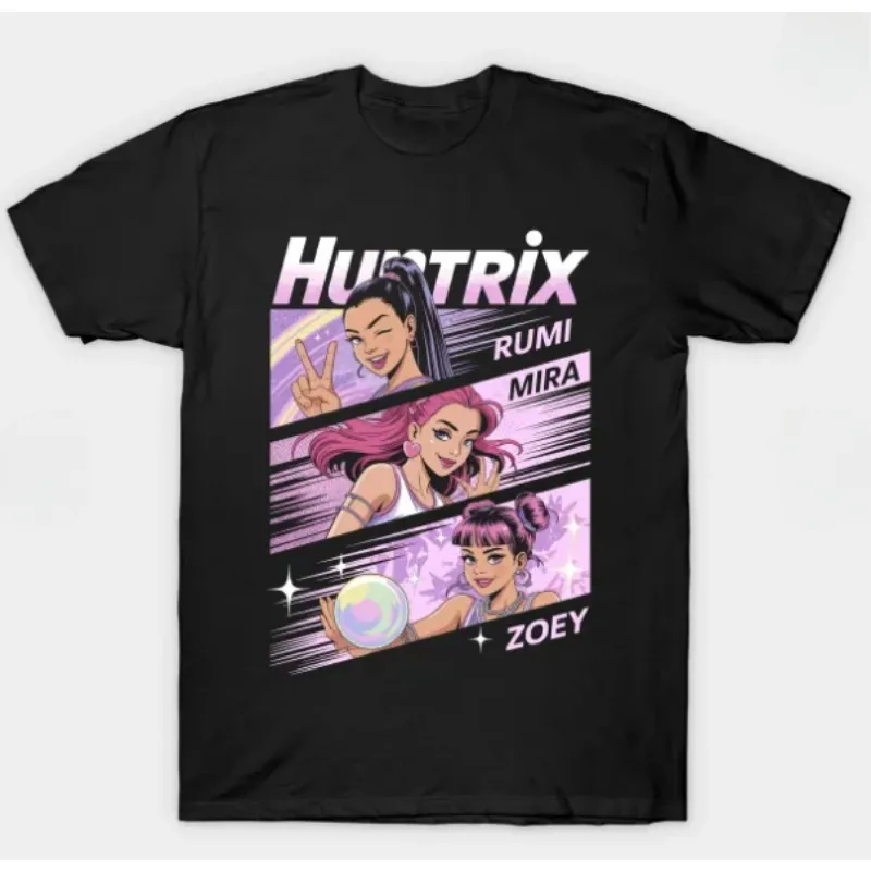 

KPop Demon Hunters Merch 2025 Tee Merch T-shirt Men Short Sleeve Funny Tee Unisex Tops