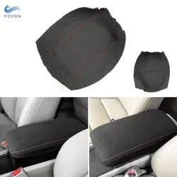 Car Interior Center Armrest Console Lid Box Suede Leather Cover For Honda Civic 8th Gen Sedan 2006 2007 2008 2009 2010 2011