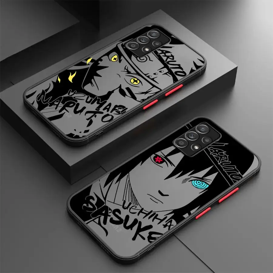 Anime Cool Narutos Phone Case for Samsung Galaxy A15 4G A53 A25 A32 A33 A54 A55 A52 A35 A34 5G Capa Coque Cover