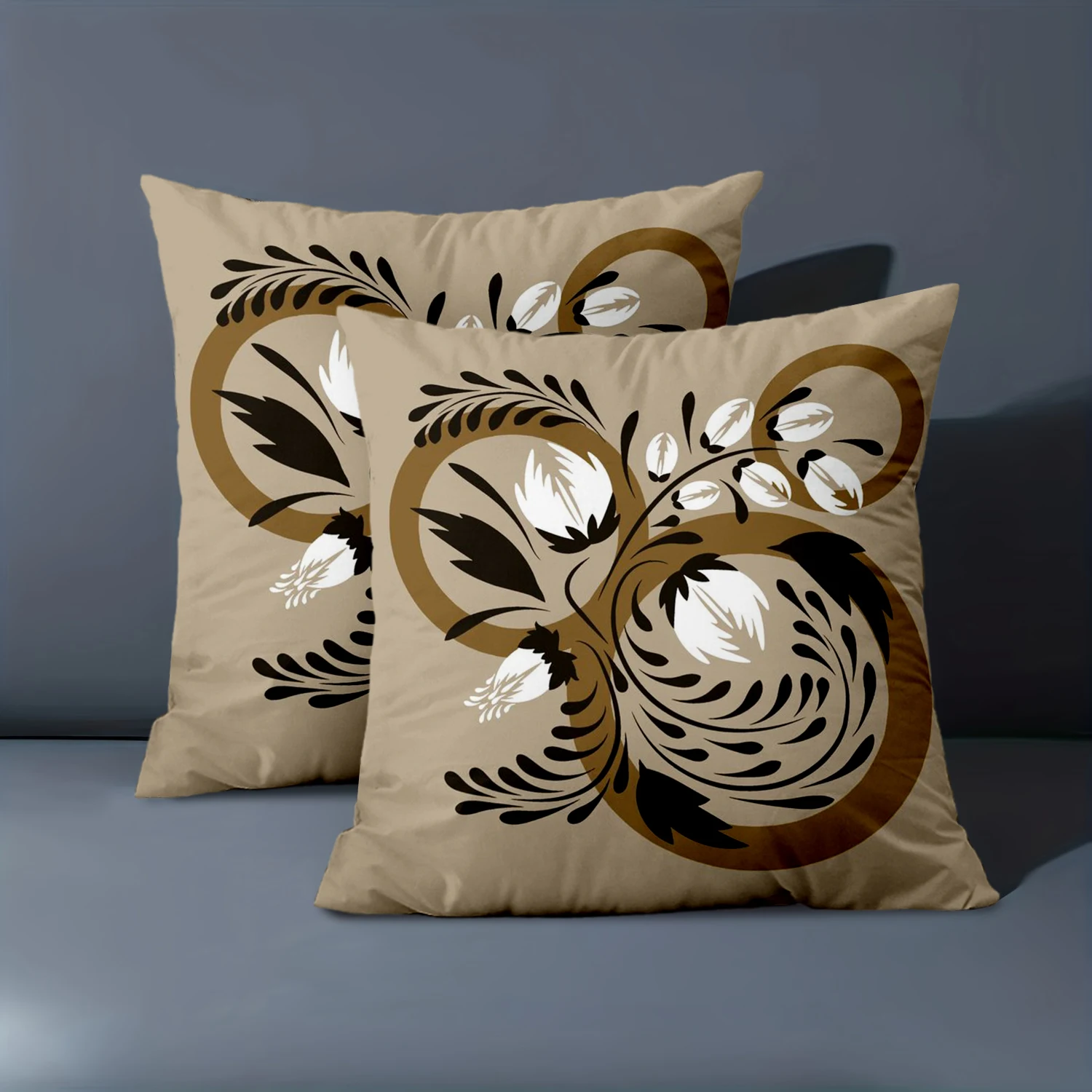1 Pieces Boho Floral Print Farmhouse Throw Pillow Covers Pattern Cushion Cover Suitable for Sofa Bedroom Car Pillow Cover