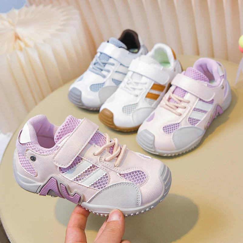 2026 Spring Summer New Breathable Girls and Boys Casual Shoes Children's Shoes Soft Soled Non Slip Mesh Kid Sports Running Shoes