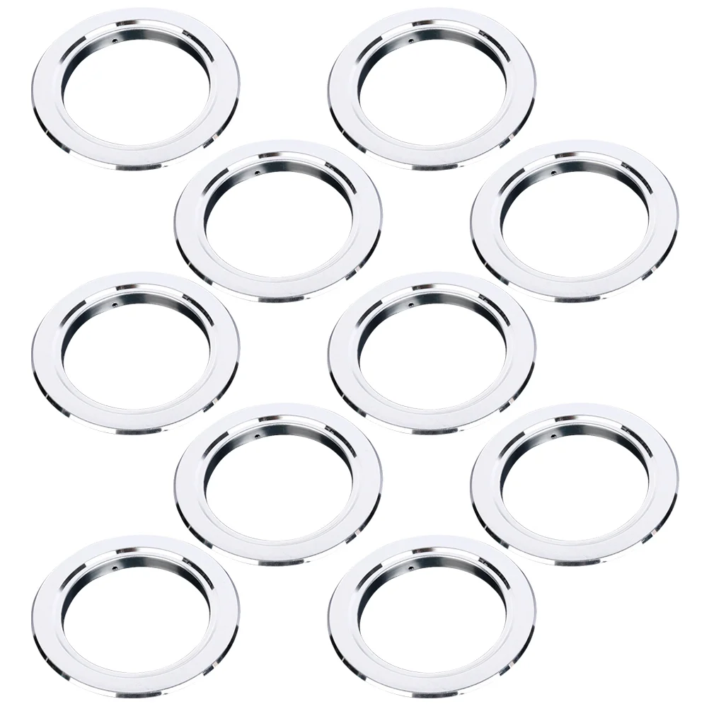 10 Uds. Caja nido para loros, protectores de Metal con agujeros, jaulas para anillos de pájaros, casa de repuesto de acero inoxidable