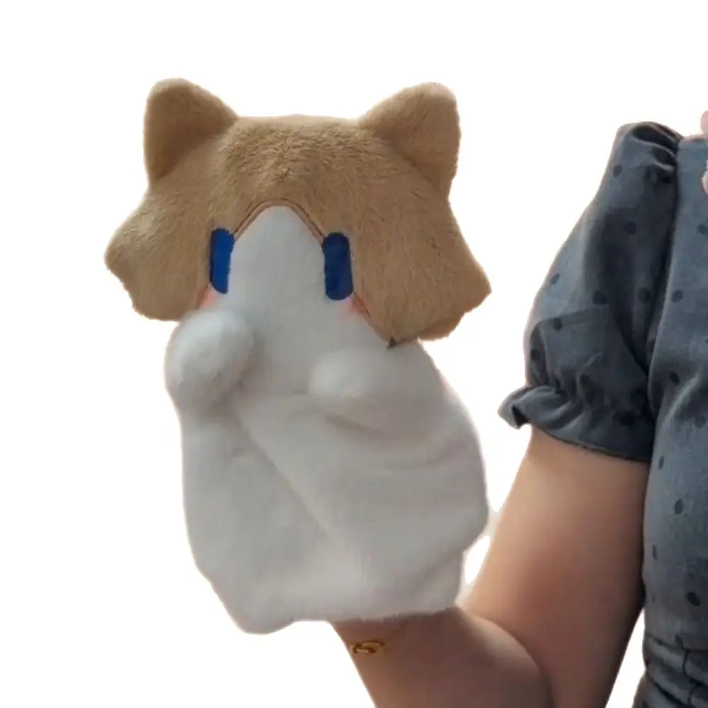 Birthday Gift Soft Fluffy Cat Hand Puppet Stuffed Animal Cartoon Kitten Glove Role Play Cute Cat