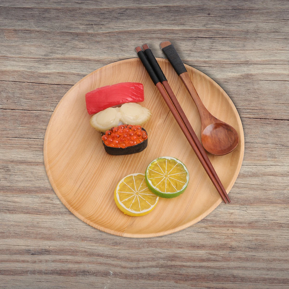 

3Pcs Wooden Spoon Chopsticks Set Fine Finish Premium Polishing Portable Cutlery Set for All Demands Dinnerware Kit