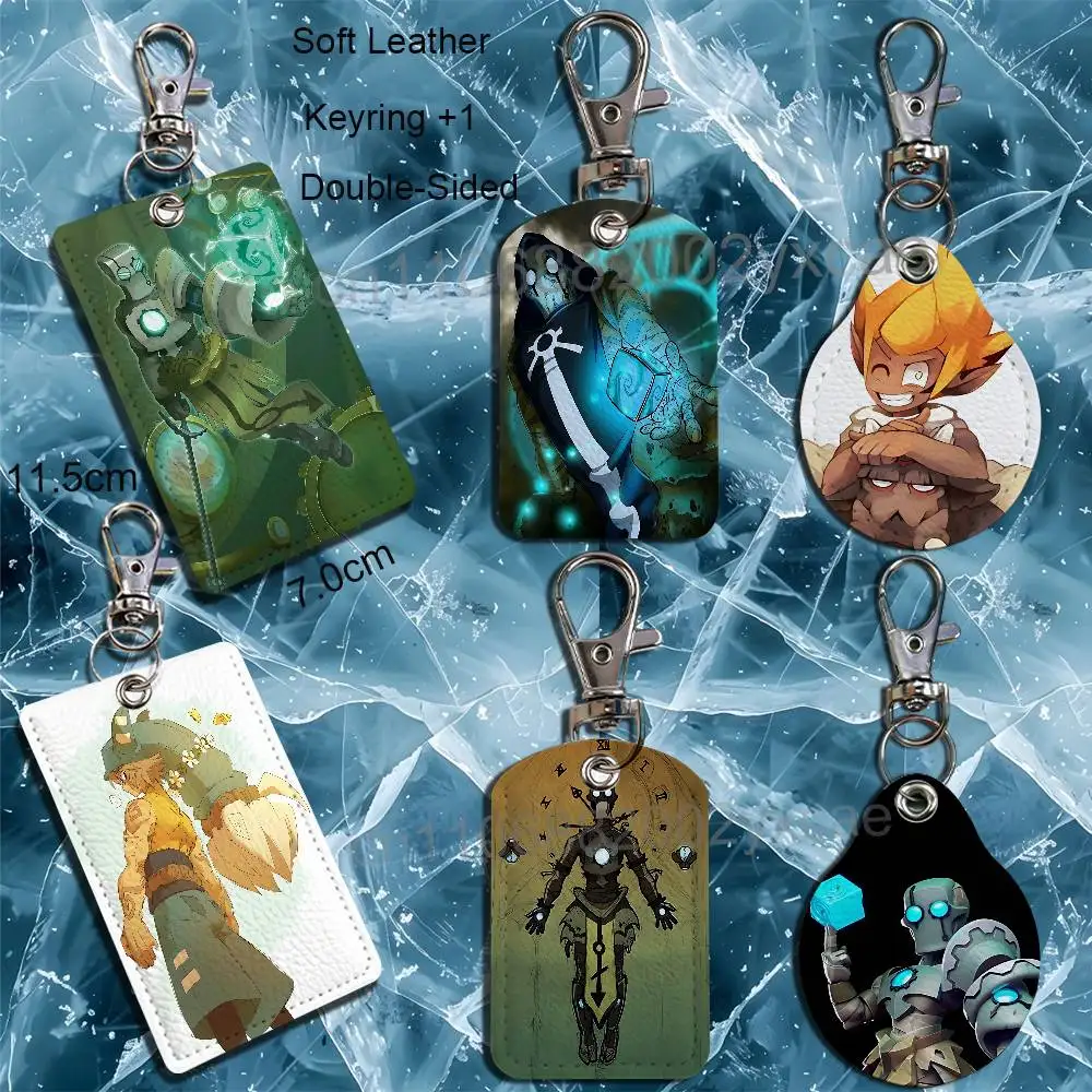 Yugo Nox Wakfu Leather Card Holder with Exquisite Keychain purpose Case for Metro ID Access Control Card Badge