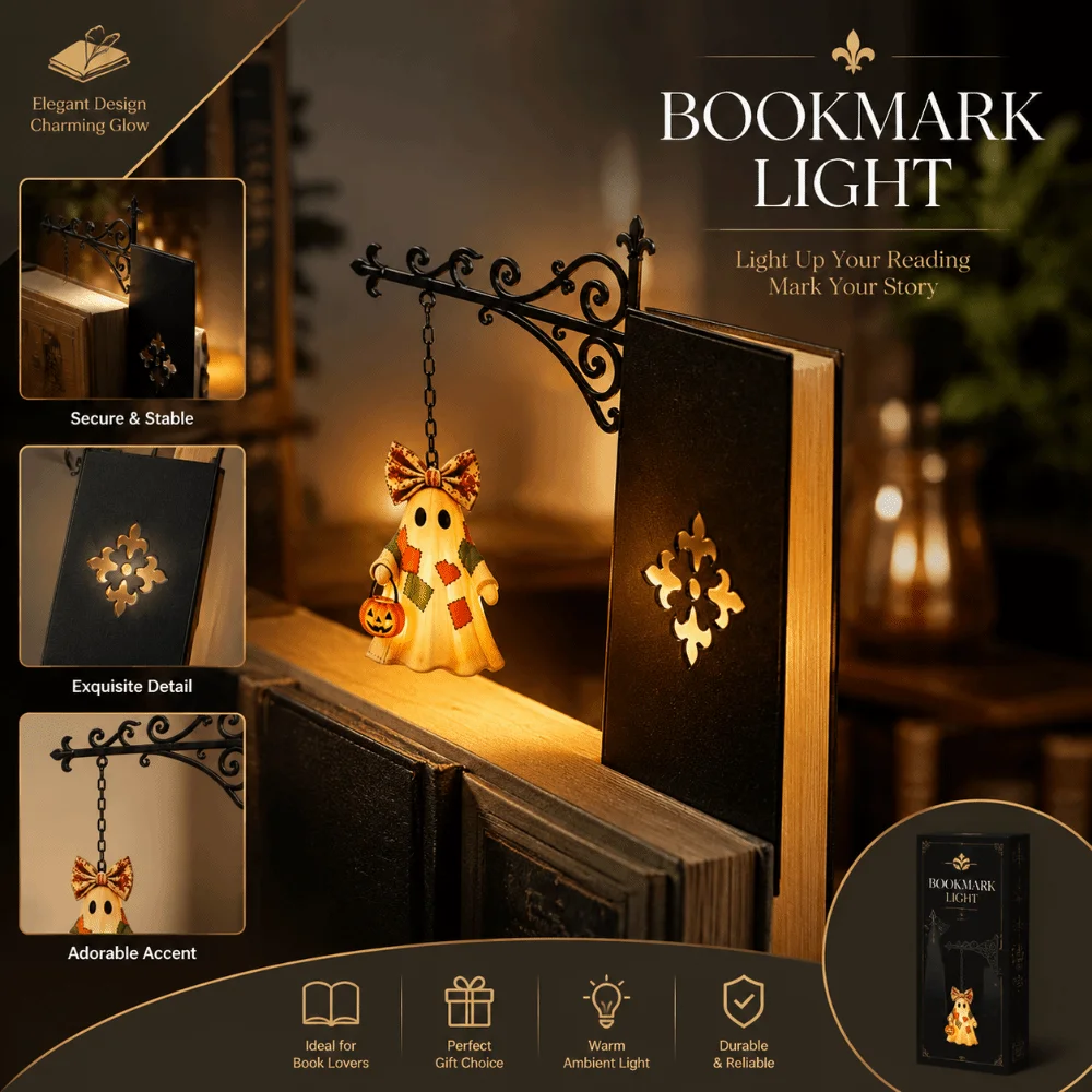 LED Light Bookshelf Lantern Light Delicate Detailing Soft Light Bookshelf Ghost Light Vintage Style Warm Glow Bookshelf Lamp