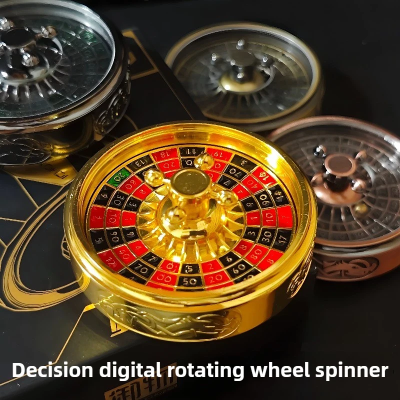 Decision EDC New Digital Metal Roulette Fingertip Gyroscope Decompression Adult Desktop Toy