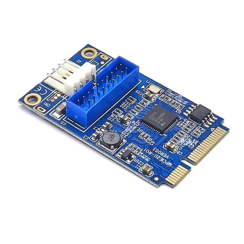 

Карта адаптера VO-MINI PCI-E к USB3.0 MINI PCIE к 19-контактному плату расширения для Win 7/8/10/Linux