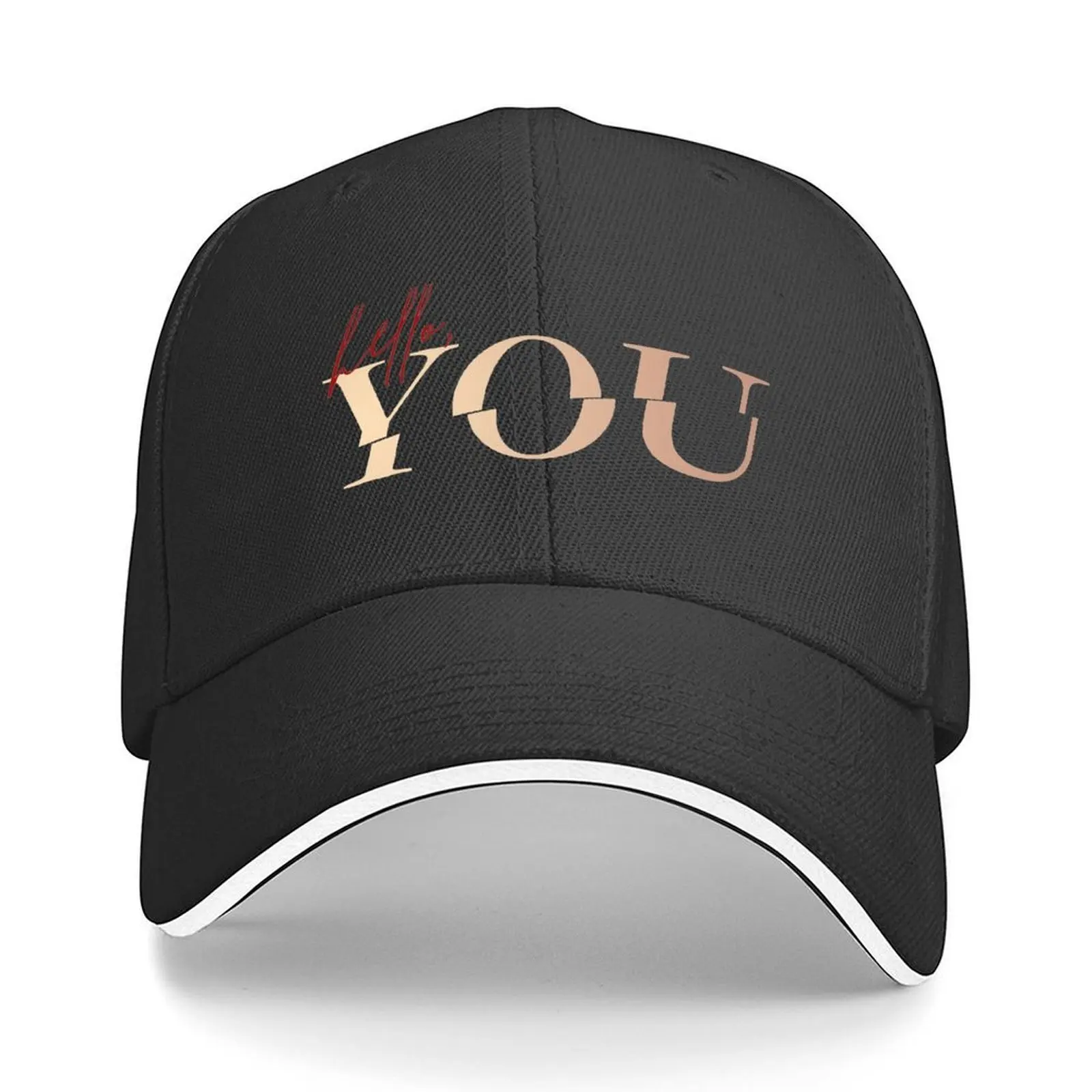 

hello you Baseball Cap cute Bobble Hat Mountaineering Uv Protection Solar Hat Women Caps Men's