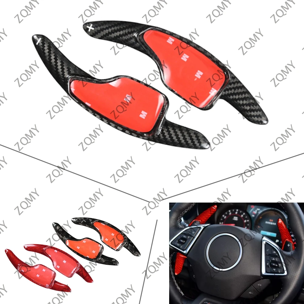 

Carbon Fiber Steering Wheel Shift Paddle For Chevrolet Camaro LS LT1 LT RS SS ZL1 2016 2017 2018 2019 2020 2021 2022