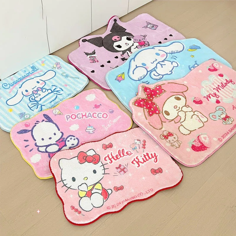 

Cartoon Kuromi Doormat Home Mat / Foot Mat Soft & Comfortable Entrance Mat Water-Absorbing & Quick-Drying Kawaii Large Size