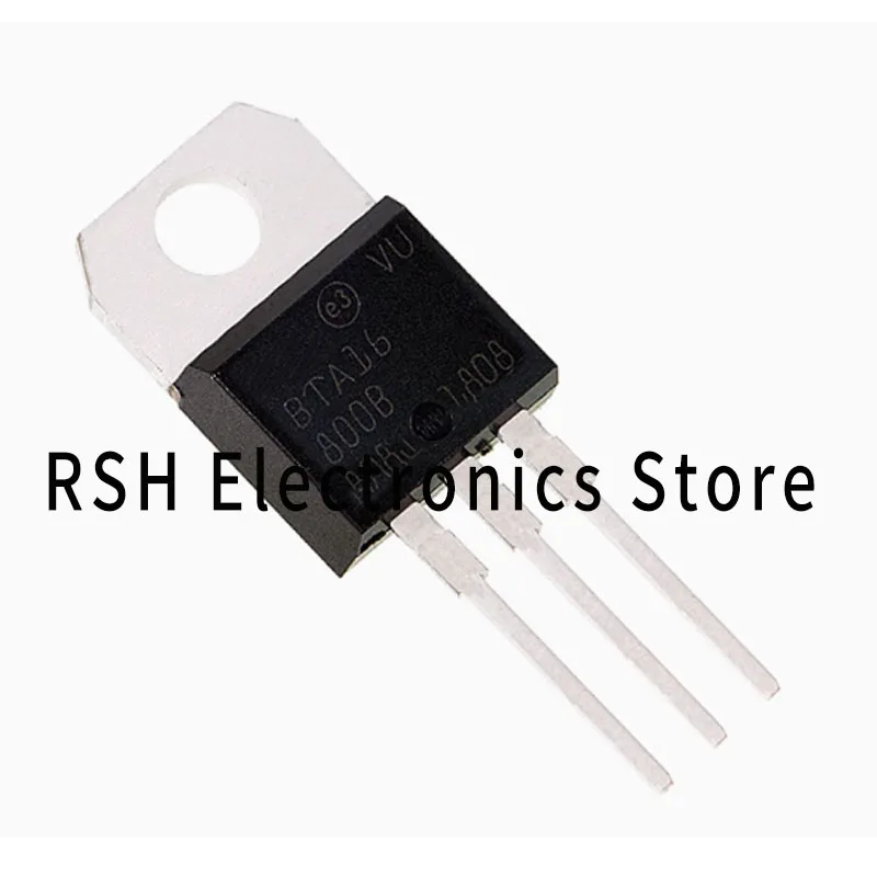 

Rsh (20Pcs) Brand New Original Genuine Bta16-800B Two-Way Thyristor 800V16A Thyristor To220 Bta16-800