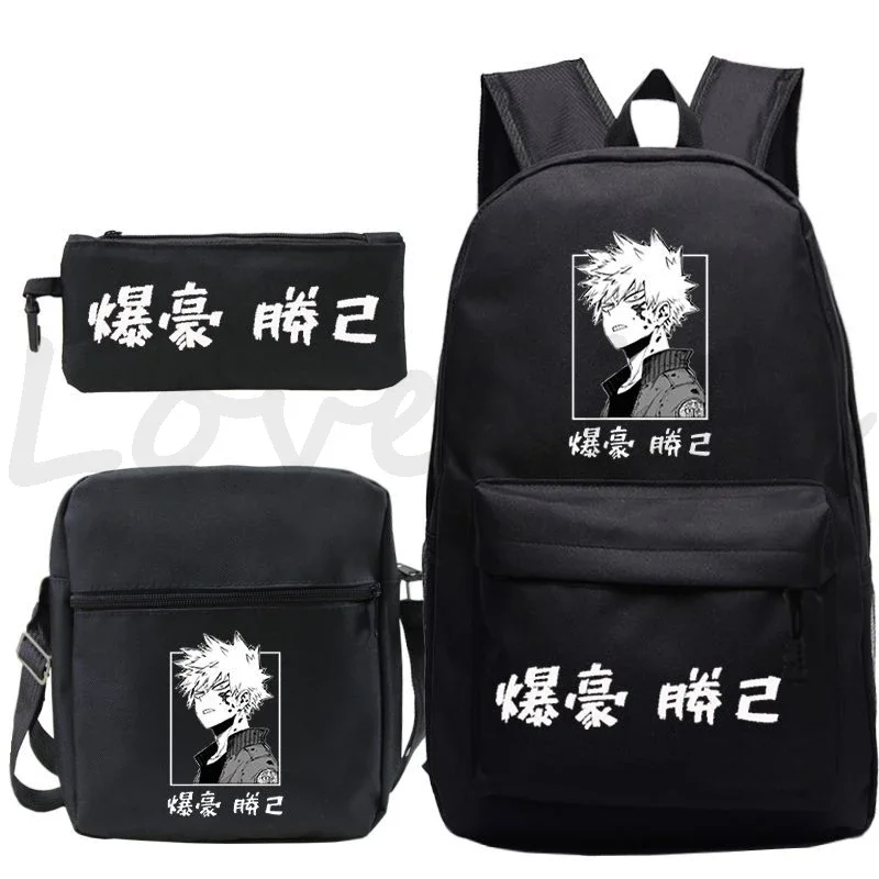 

Anime Boku No Hero Academia Bakugou Print Backpack Boys Girl School Bag Kids Cartoon Daypack My Hero Academia Children Backpacks